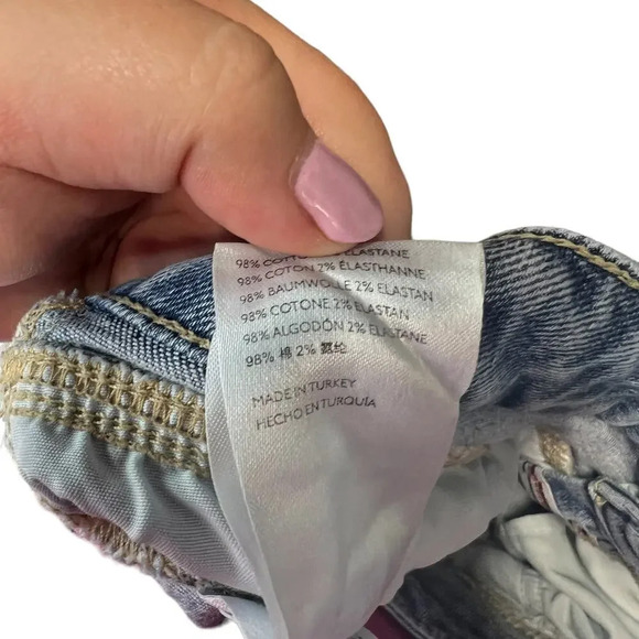 Anthropologie PilcroJeans High-Rise Slim Medium Wash Distressed Plus‎ Size 18W - Picture 15 of 16